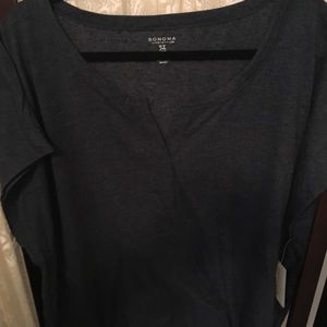 Sonoma gray sleeveless 1x top
